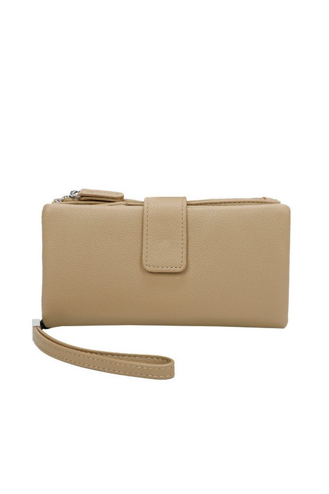 BRISE TASCHE Geldbörse Damen Portemonnaie groß, Damen Geldbeutel mit Reißverschluss, Mit Handschlaufe Clutch-Design Mehrere Kartenfächer Reißverschlussfach von BRISE TASCHE
