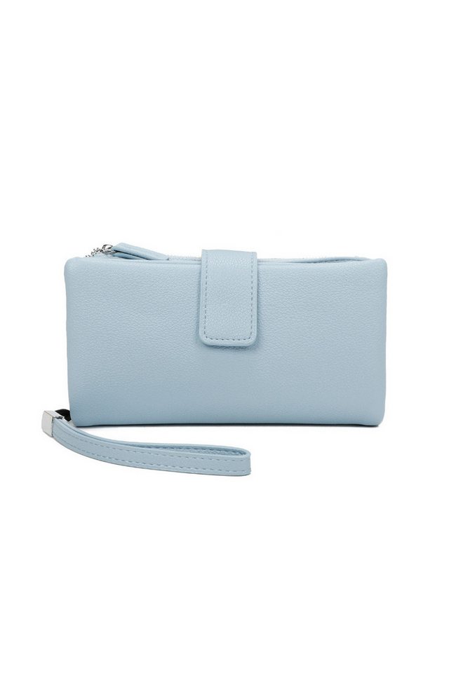 BRISE TASCHE Geldbörse Damen Portemonnaie groß, Damen Geldbeutel mit Reißverschluss, Mit Handschlaufe Clutch-Design Mehrere Kartenfächer Reißverschlussfach von BRISE TASCHE
