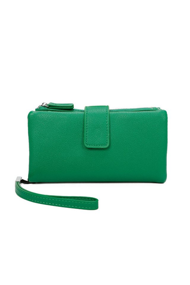 BRISE TASCHE Geldbörse Damen Portemonnaie groß, Damen Geldbeutel mit Reißverschluss, Mit Handschlaufe Clutch-Design Mehrere Kartenfächer Reißverschlussfach von BRISE TASCHE