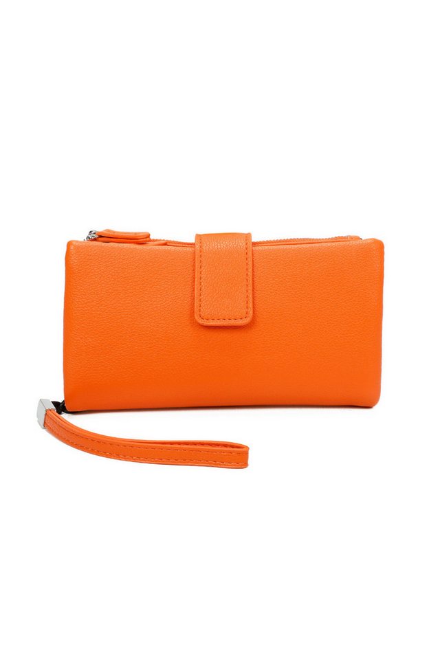 BRISE TASCHE Geldbörse Damen Portemonnaie groß, Damen Geldbeutel mit Reißverschluss, Mit Handschlaufe Clutch-Design Mehrere Kartenfächer Reißverschlussfach von BRISE TASCHE