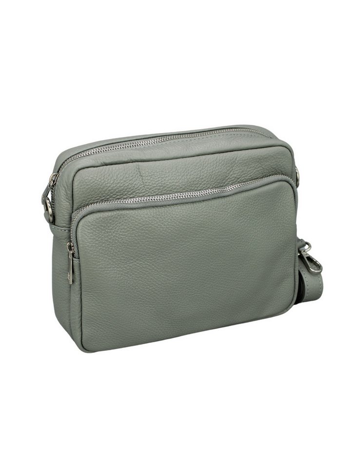 BRISE TASCHE Schultertasche Bella Damen Umhängetasche aus echtem Leder, mit Reißverschlussfach von BRISE TASCHE