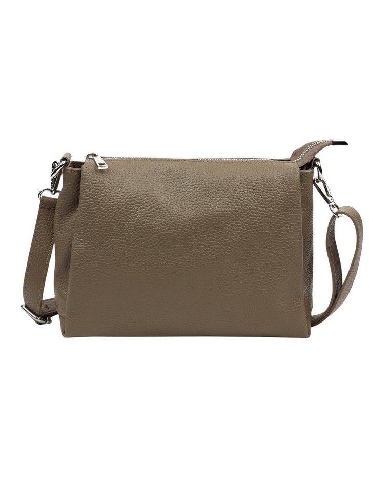 BRISE TASCHE Schultertasche Brise Elora – Echtleder Schultertasche, 3-Fach, kompakt & stilvoll, kompakt leicht übersichtliche Fächeraufteilung von BRISE TASCHE