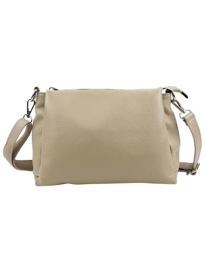 BRISE TASCHE Schultertasche Brise Elora – Echtleder Schultertasche, 3-Fach, kompakt & stilvoll, kompakt leicht übersichtliche Fächeraufteilung von BRISE TASCHE