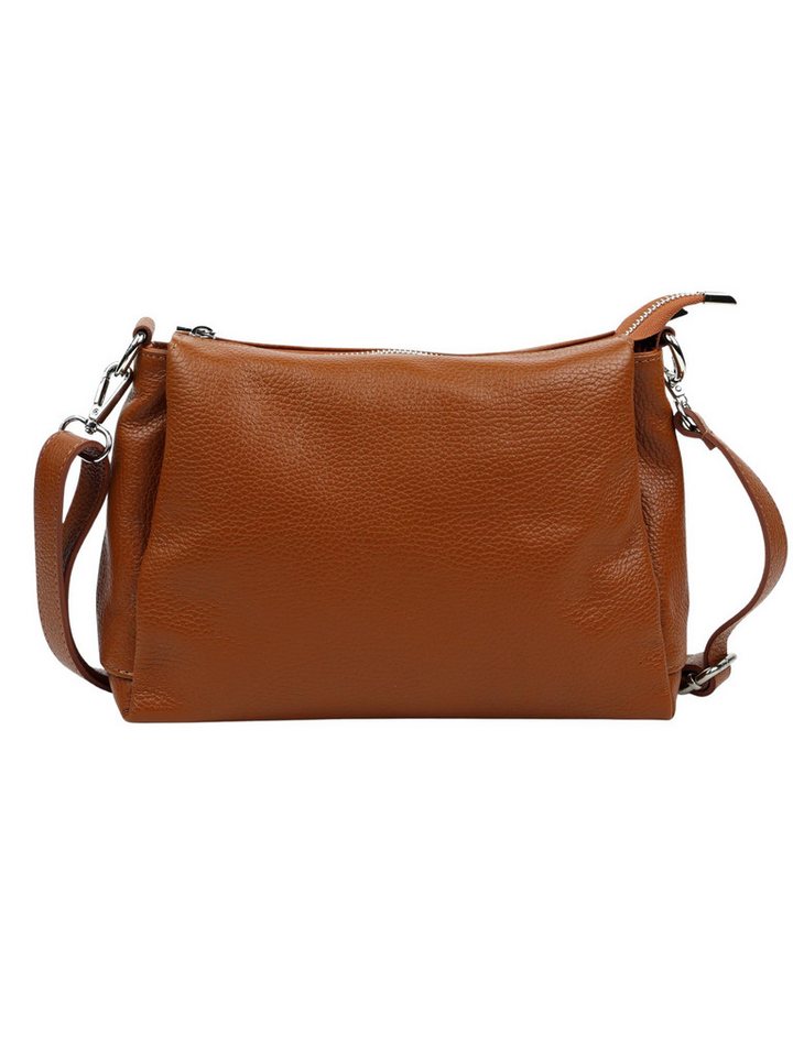 BRISE TASCHE Schultertasche Brise Elora – Echtleder Schultertasche, 3-Fach, kompakt & stilvoll, kompakt leicht übersichtliche Fächeraufteilung von BRISE TASCHE