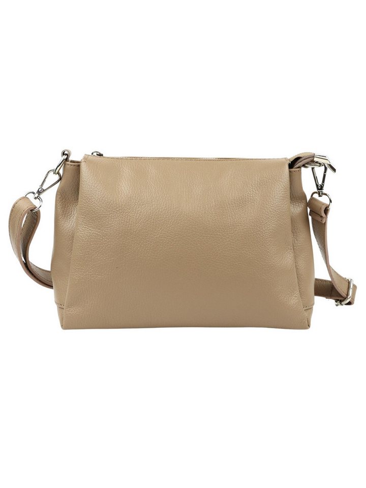 BRISE TASCHE Schultertasche Brise Elora – Echtleder Schultertasche, 3-Fach, kompakt & stilvoll, kompakt leicht übersichtliche Fächeraufteilung von BRISE TASCHE