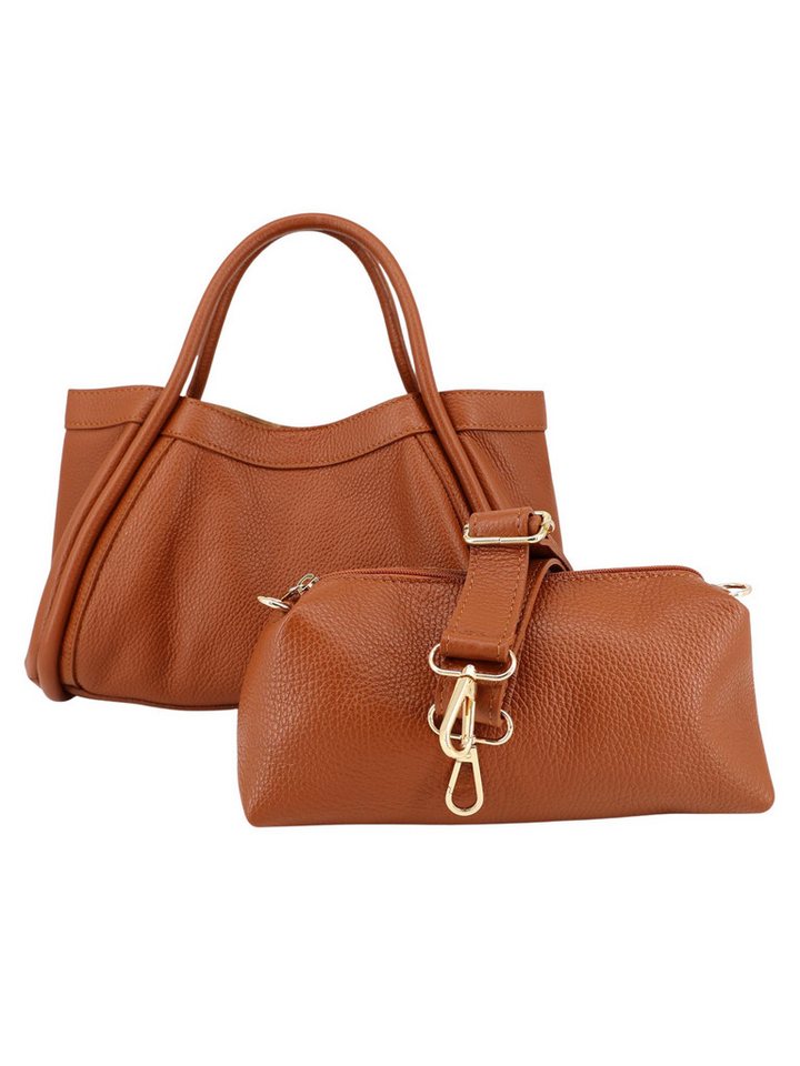 BRISE TASCHE Schultertasche Brise Manuela – 2in1 Echtleder Schultertasche mit Mini-Bag von BRISE TASCHE