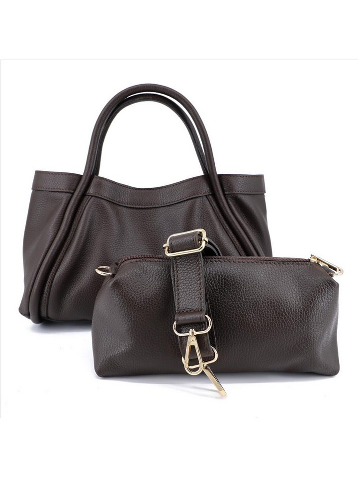 BRISE TASCHE Schultertasche Brise Manuela – 2in1 Echtleder Schultertasche mit Mini-Bag von BRISE TASCHE