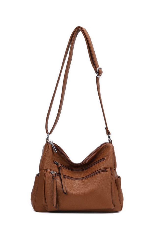 BRISE TASCHE Schultertasche Damen Schultertasche, LORENA Schwarz Classic Tasche von BRISE TASCHE