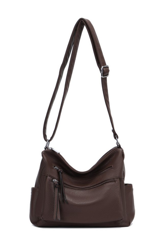 BRISE TASCHE Schultertasche Damen Schultertasche, LORENA Schwarz Classic Tasche von BRISE TASCHE