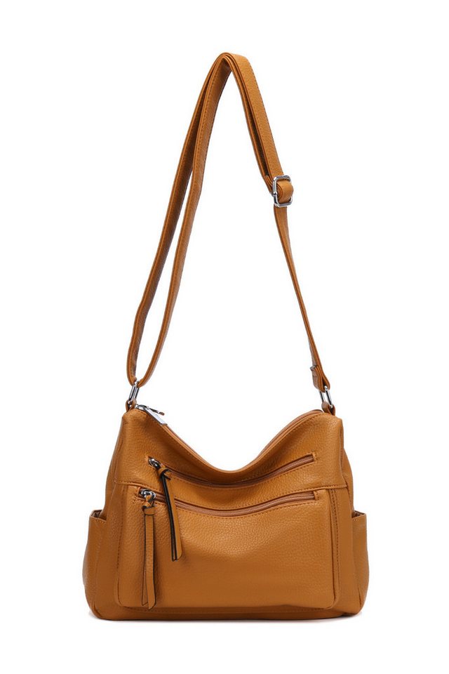 BRISE TASCHE Schultertasche Damen Schultertasche, LORENA Schwarz Classic Tasche von BRISE TASCHE