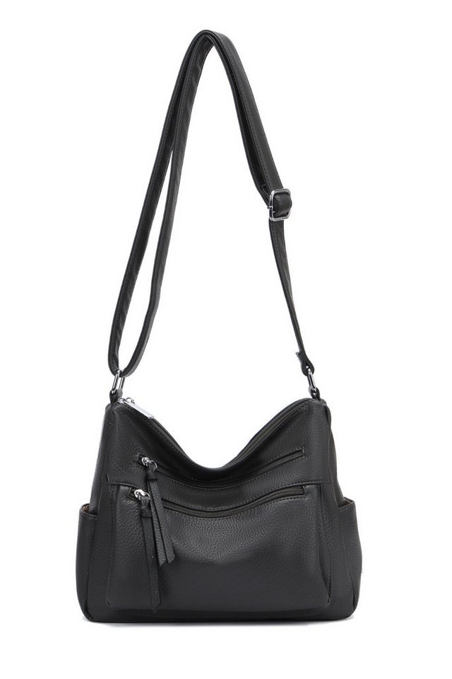 BRISE TASCHE Schultertasche Damen Schultertasche, LORENA Schwarz Classic Tasche von BRISE TASCHE