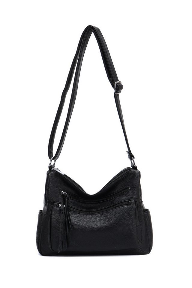 BRISE TASCHE Schultertasche Damen Schultertasche, LORENA Schwarz Classic Tasche von BRISE TASCHE