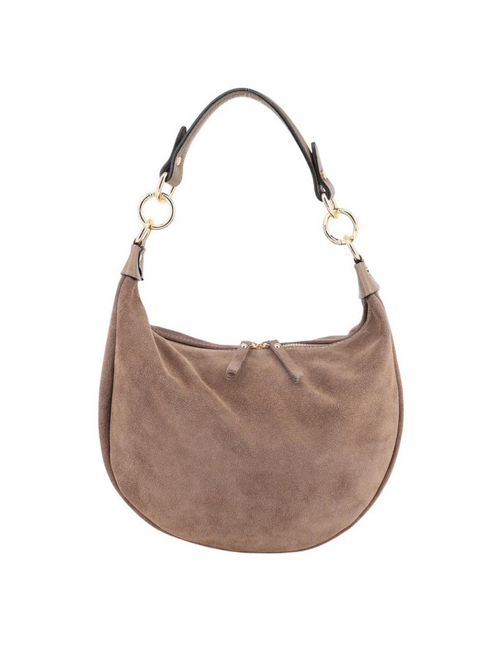 BRISE TASCHE Schultertasche Elegante Wildleder Handtasche – 100% Echtleder, Made in Italy (Einzeltasche), Echtes Wildleder, weiche Haptik, hochwertiges Innenfutter von BRISE TASCHE