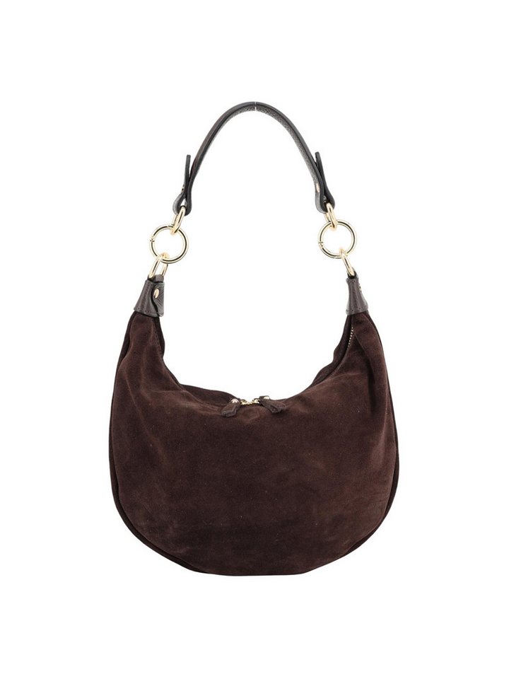 BRISE TASCHE Schultertasche Elegante Wildleder Handtasche – 100% Echtleder, Made in Italy (Einzeltasche), Echtes Wildleder, weiche Haptik, hochwertiges Innenfutter von BRISE TASCHE