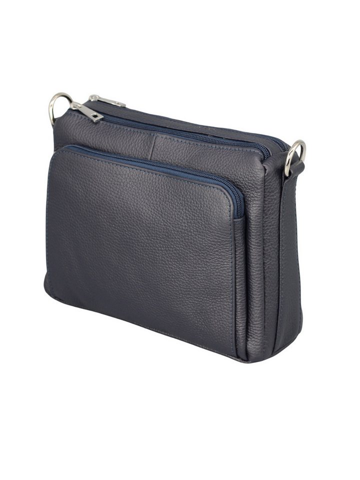 BRISE TASCHE Schultertasche Italienische Echtleder Schultertasche – Verstellbarer Ledergurt (2-teilig, Tasche mit Ledergurt, Optional mit zusätzlichem gemustertem Gurt), Echtes Leder, Handgefertigt in Italien, Austauschbare Gurte von BRISE TASCHE