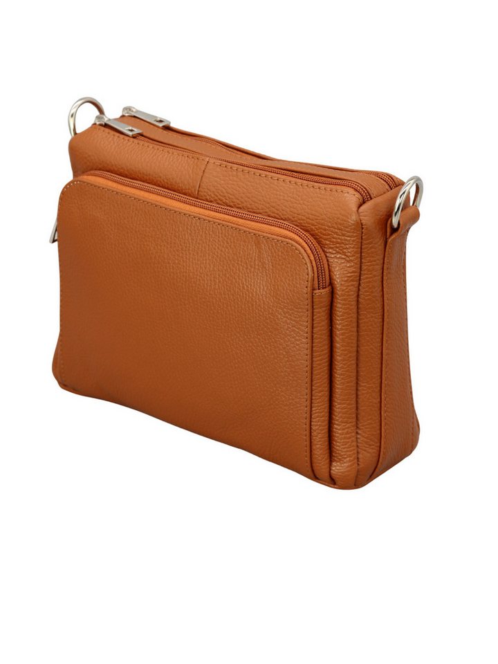 BRISE TASCHE Schultertasche Italienische Echtleder Schultertasche – Verstellbarer Ledergurt (2-teilig, Tasche mit Ledergurt, Optional mit zusätzlichem gemustertem Gurt), Echtes Leder, Handgefertigt in Italien, Austauschbare Gurte von BRISE TASCHE