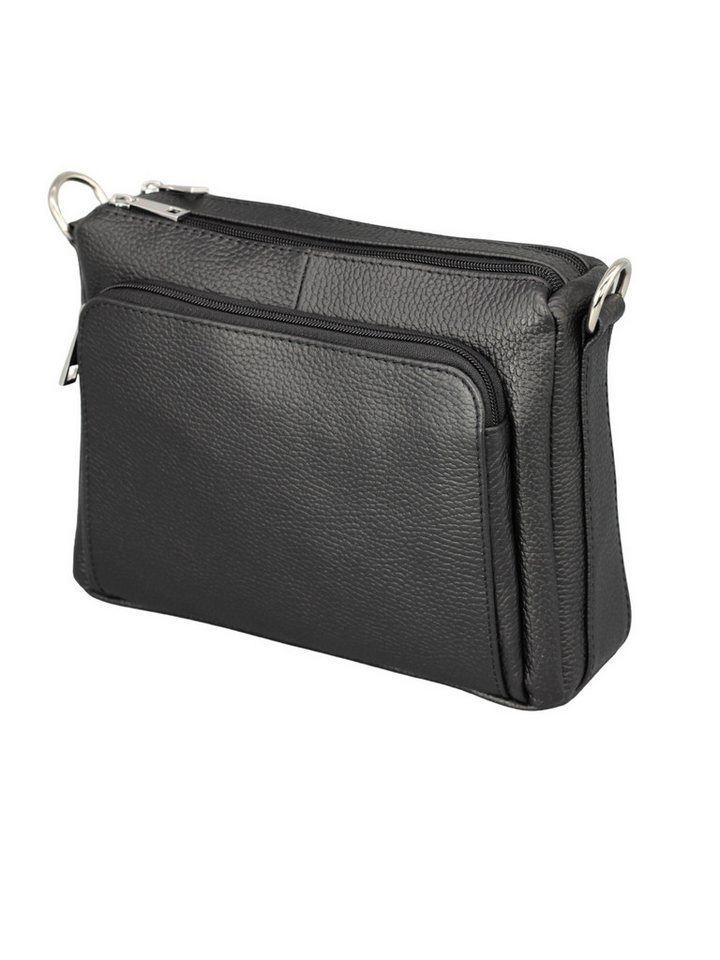 BRISE TASCHE Schultertasche Italienische Echtleder Schultertasche – Verstellbarer Ledergurt (2-teilig, Tasche mit Ledergurt, Optional mit zusätzlichem gemustertem Gurt), Echtes Leder, Handgefertigt in Italien, Austauschbare Gurte von BRISE TASCHE