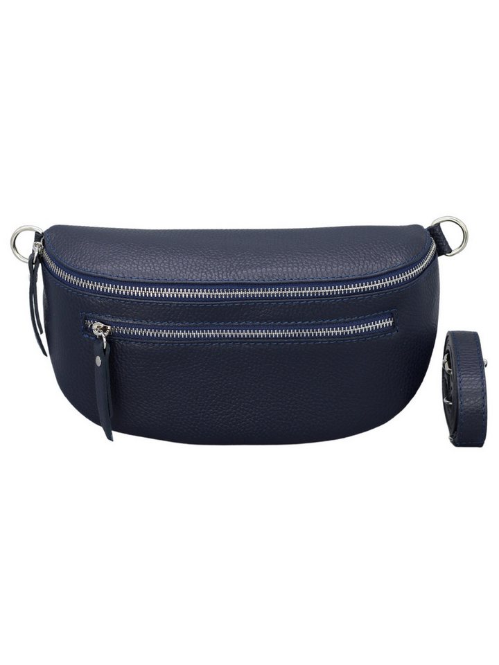 BRISE TASCHE Schultertasche Lucia Damen Leder-Bauchtasche – Echtleder, Made in Italy (Einzelartikel, Gurt separat erhältlich), Reißverschlussfächer, Kompakte Größe, Handgefertigt in Italien von BRISE TASCHE