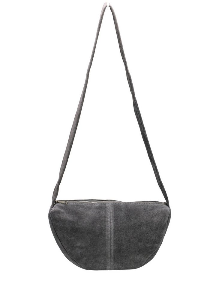 BRISE TASCHE Schultertasche Mayra – Elegante Wildleder Schultertasche Crossbody Bag Made in Italy (Kein Set, Einzeltasche), Vielseitig tragbar (Schultertasche, Crossbody, Banana Bag) von BRISE TASCHE