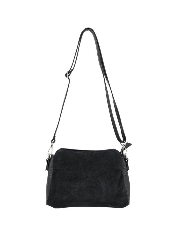 BRISE TASCHE Schultertasche Rimma – Schultertasche aus Wildleder & Nappaleder (Einzeltasche), Kombination aus Wildleder & Nappaleder, 3 Hauptfächer von BRISE TASCHE
