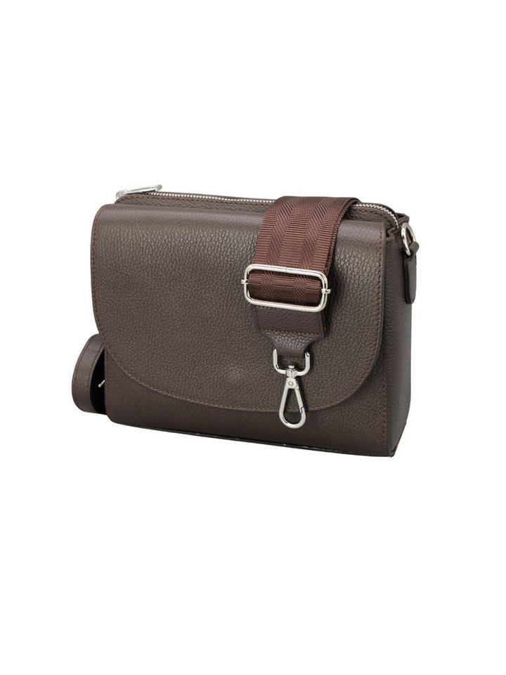 BRISE TASCHE Schultertasche SOPHIA Umhängetasche für Damen, Schultertasche aus Echtleder, echtes Leder, hergestellt in Italien, mit 2 Riemen von BRISE TASCHE