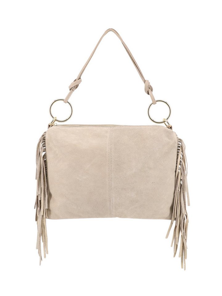 BRISE TASCHE Schultertasche Schultertasche mit Fransen aus Wildleder- Trendiger Alltagsbegleiter (Einzeltasche, 1-teilig) von BRISE TASCHE
