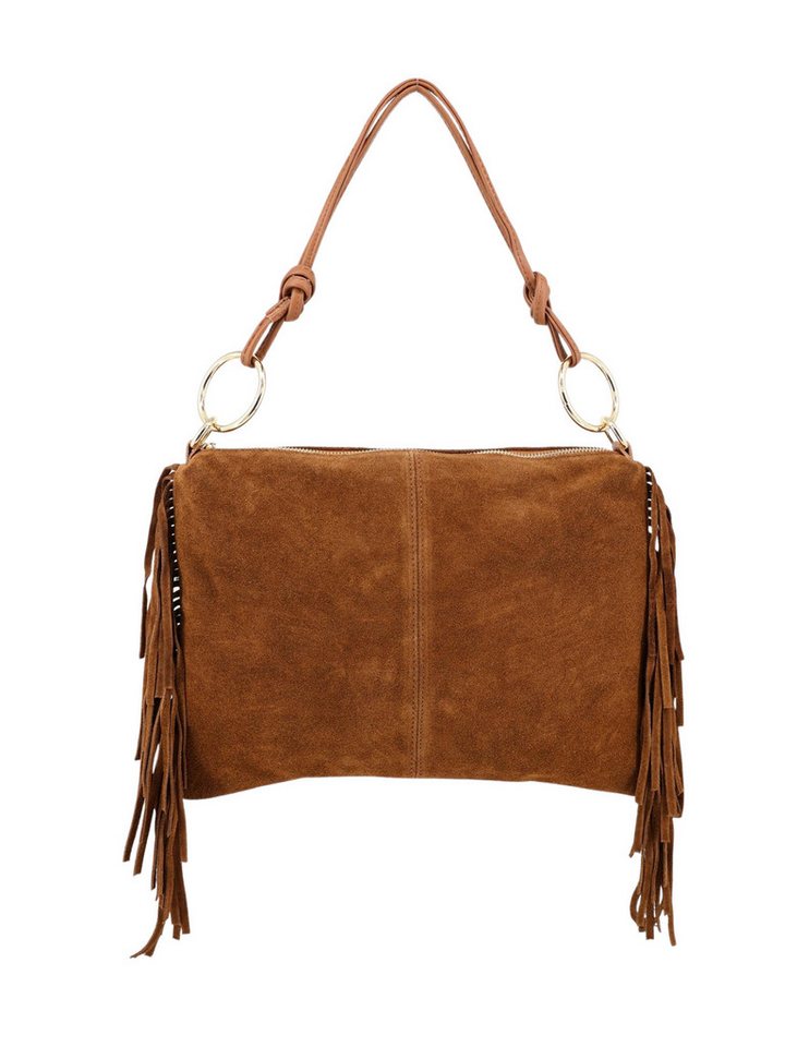 BRISE TASCHE Schultertasche Schultertasche mit Fransen aus Wildleder- Trendiger Alltagsbegleiter (Einzeltasche, 1-teilig) von BRISE TASCHE