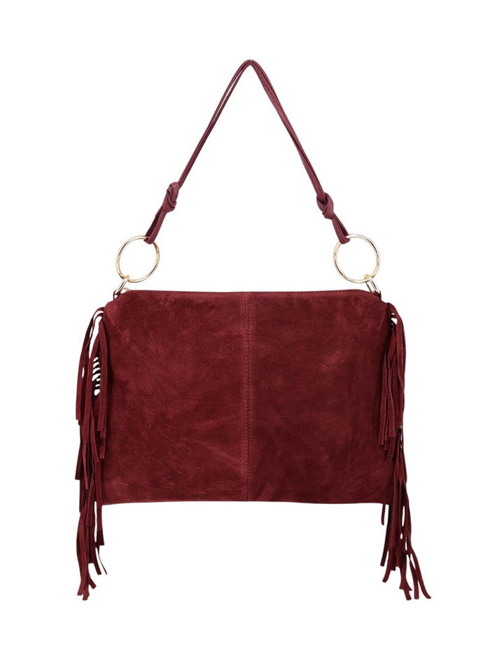 BRISE TASCHE Schultertasche Schultertasche mit Fransen aus Wildleder- Trendiger Alltagsbegleiter (Einzeltasche, 1-teilig) von BRISE TASCHE