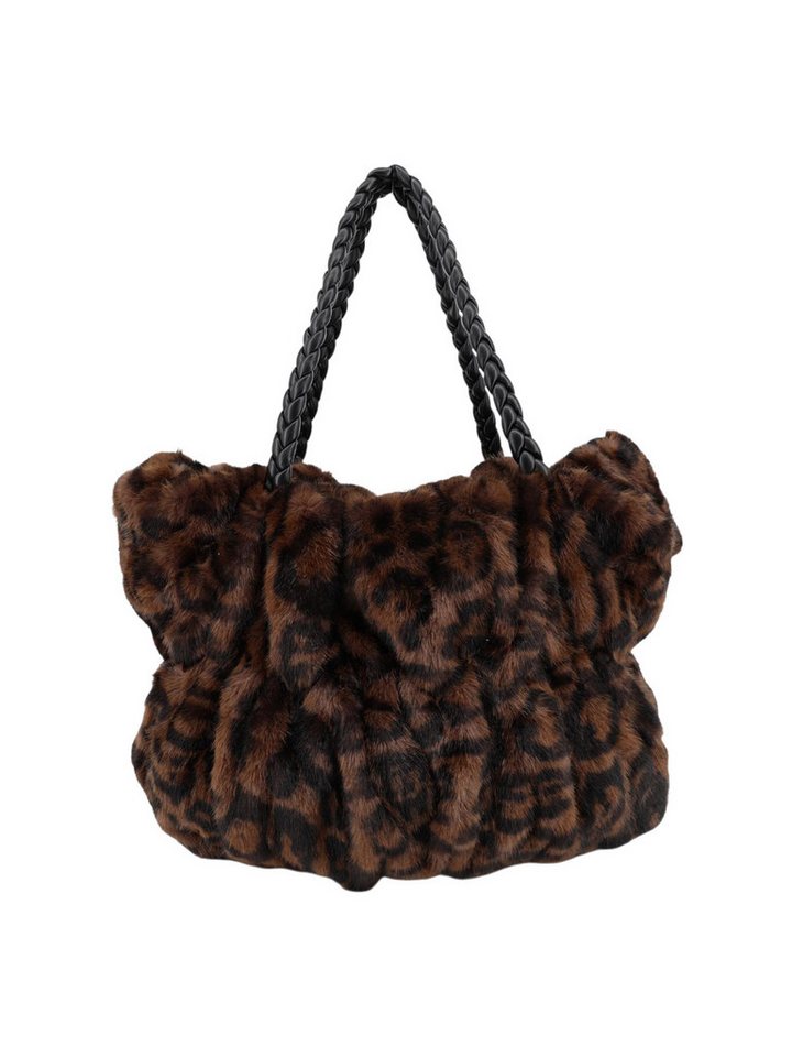 BRISE TASCHE Shopper Brise Kunstfell Tasche – Flauschige Schultertasche mit Zipper von BRISE TASCHE