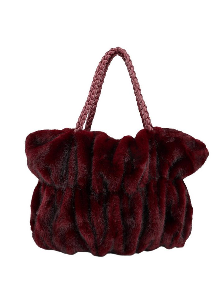 BRISE TASCHE Shopper Brise Kunstfell Tasche – Flauschige Schultertasche mit Zipper von BRISE TASCHE