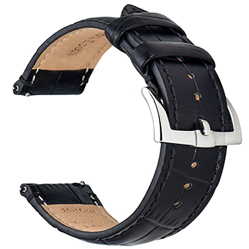 BRISMASSI ESETTI Alligator Textur Uhrenarmband 18mm 20mm 22mm Top-Grain Leder Schnellverschluß Uhrenarmbänder Herren & Damen Armbänder Ersatzarmband für Uhr & Smartwatch BRISMASSI ESETTI Alligator Textur Uhrenarmband 18mm 20mm 22mm Top-Grain Leder Schnellverschluß Uhrenarmbänder Herren & Damen Armbänder Ersatzarmband für Uhr & Smartwatch von BRISMASSI ESETTI