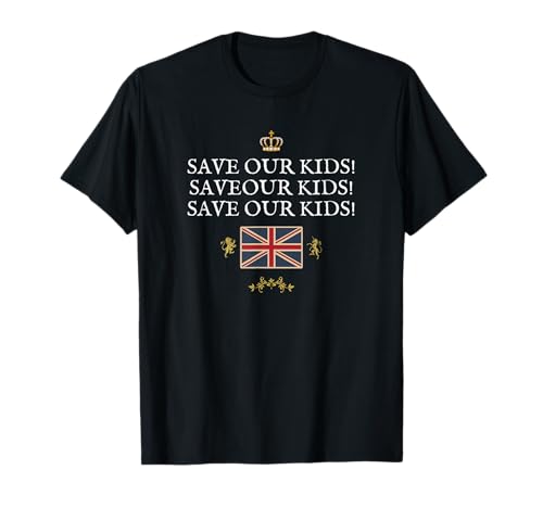 Britische Patrioten schützen unsere Kinder England Union Jack T-Shirt von BRITISH FLAG, GREAT BRITAIN, UK UNITED KINGDOM, GB