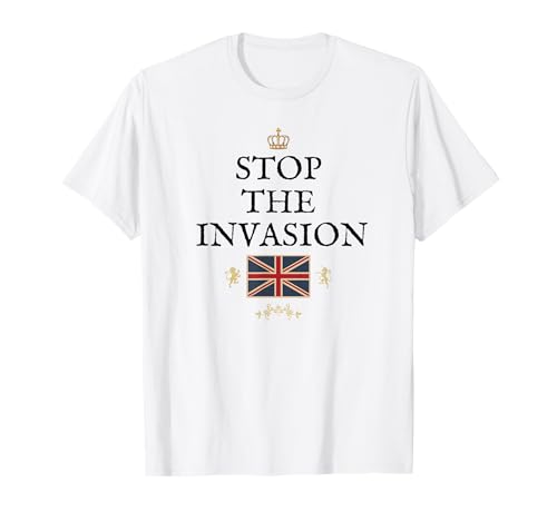 Herren Damen Patriotisch Großbritannien Unterstützung Englische Invasion UK T-Shirt von BRITISH FLAG, GREAT BRITAIN, UK UNITED KINGDOM, GB