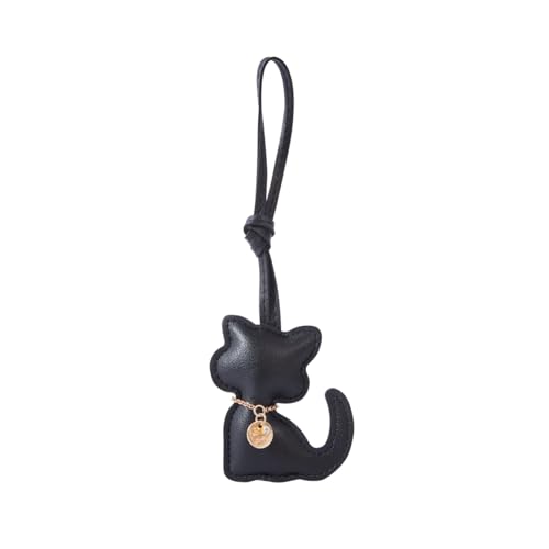 Katzen-Ledertaschen-Charm-Anhänger für Handtaschen, Rucksäcke, Tragetaschen, modisches Taschenzubehör, niedliche Schlüsselanhänger, PU-Auto-Anhänger von BRIWAD