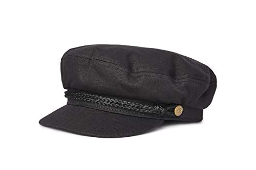 Brixton Herren Angler Hatfiddler/Fiddler/griechischer Fischerhut Newsboy Cap, Schwarzes Fischgrätenmuster, Large von Brixton