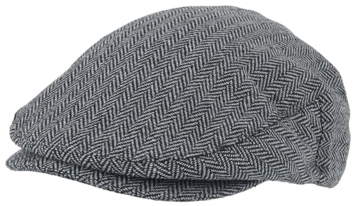 Brixton Unisex-Adult Hooligan SNAP Cap Beret, Grey/Black, L von Brixton