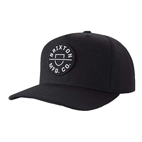 Brixton Herren Crest C MP Snbk Baseballkappe, schwarz, Einheitsgröße von Brixton