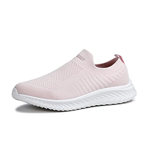 BRKVALIT Herren Damen Sneakers Mesh Gym Turnschuhe Freizeitschuhe Laufschuhe Sportschuhe,Rosa,41EU von BRKVALIT