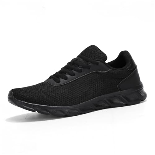 BRKVALIT Herren Sneaker Sportschuhe Freizeit Turnschuhe Leichtgewicht Athletic Schuhe Laufschuhe,Schwarz,41EU von BRKVALIT