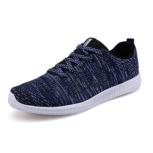 BRKVALIT Unisex-Erwachsene Sneakers Herren Damen Turnschuhe Freizeitschuhe Laufschuhe Sportschuhe Turnschuhe,Dunkelblaues Grau,40EU von BRKVALIT