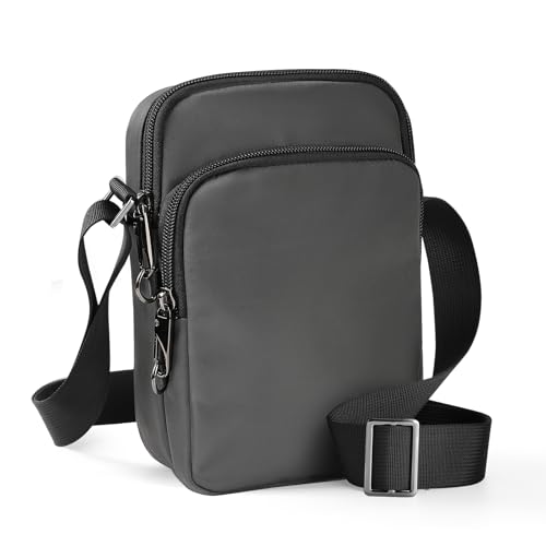 Anti Diebstahl Umhängetasche - Schultertasche mit Reißverschluss Lock & RFID-Blockierung, Wasserdicht Brusttasche Chest Crossbody Bag Herren Damen Tägliches Leben Reise von BROADREAM