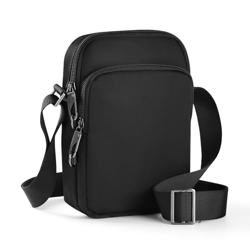 BROADREAM Anti Diebstahl Umhängetasche - Schultertasche mit Reißverschluss Lock & RFID-Blockierung, Wasserdicht Brusttasche Chest Crossbody Bag Herren Damen Tägliches Leben Reise von BROADREAM