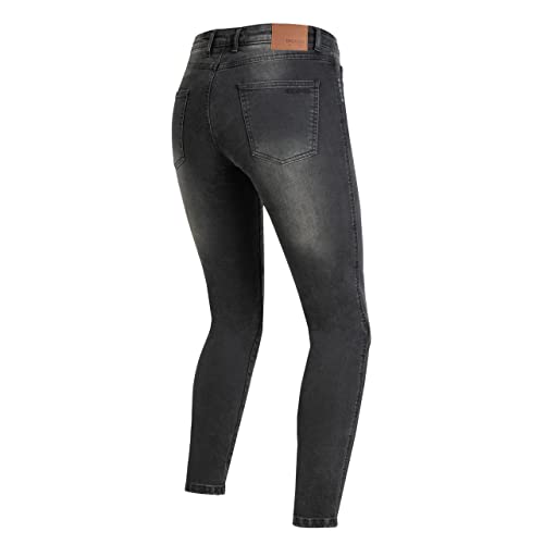 BROGER California Lady Motorradjeans Damen | Aramidfaser Futter | SAS-TEC Knie Hüfte Steißbein Protektoren | Reflektierende Elemente | Slim Fit von BROGER