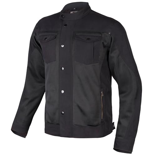 BROGER California Motorradjacke Herren | SAS-TEC Ellbogen und Schulterprotektoren | Mesh Paneele und Futter | 6 Taschen von BROGER