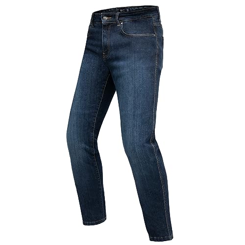 BROGER California Motorradjeans Herren | Aramidfaser Futter | SAS-Tec Knie Hüft Steißbein Protektoren | Reflektierende Elemente | Slim Fit von BROGER