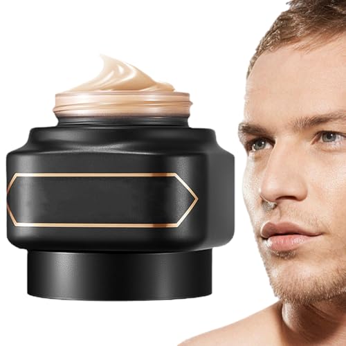 Concealer-Creme für Männer,50 g Concealer für Herren, vollständig deckende Gesichts-Make-up-Kaschierungscreme - Langanhaltende Lazy Makeup Gesichtscreme für Herren, Concealer, Geschenk für Brojaq von BROJAQ