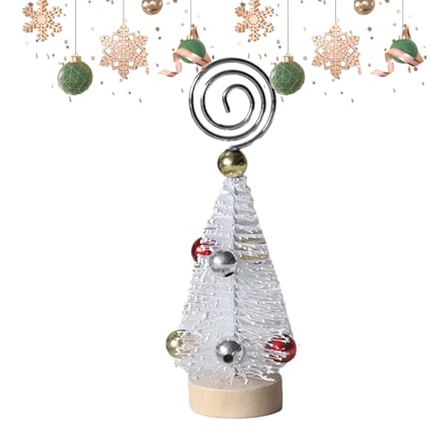 Weihnachtsbaum-Notizhalter | Mehrzweck-Mini-Weihnachtsbaum zum Befestigen von Fotos | Tischdekoration für Couchtisch, Esstisch, Arbeitstisch, Nachttisch, Computertisch Brojaq von BROJAQ