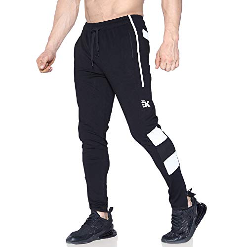 BROKIG Herren-Sporthose mit Reißverschluss Gr. 31-35, Schwarz von BROKIG