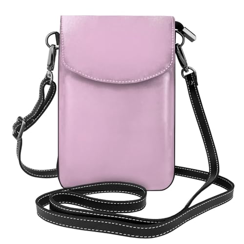BROLEO Kleine Handy-Geldbörse, 19,3 x 12,4 cm, Kirschblüten-Aufdruck, Leder, Crossbody-Klappe, Handytasche für Damen, perfekt für Spaziergänge, Camping von BROLEO