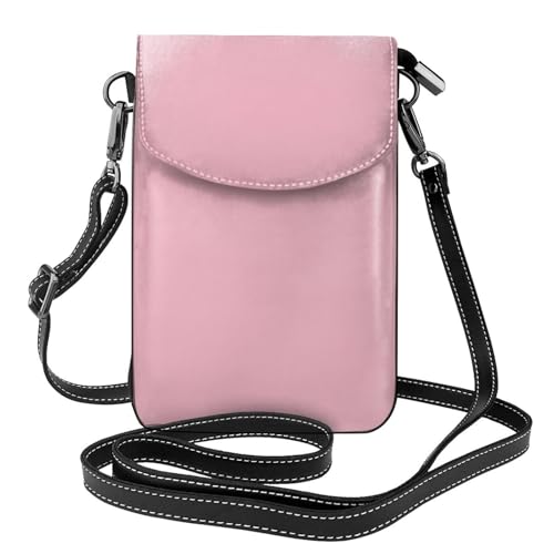 BROLEO Kleine Handy-Geldbörse, 19,3 x 12,4 cm, wasserrote Drucke, Leder, Crossbody-Klappe, Handytasche für Damen, perfekt für Spaziergänge, Camping von BROLEO